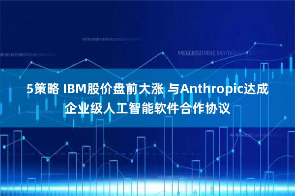 5策略 IBM股价盘前大涨 与Anthropic达成企业级人工智能软件合作协议