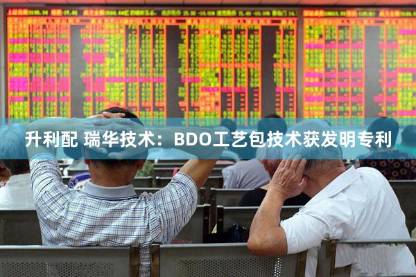 升利配 瑞华技术:BDO工艺包技术获发明专利