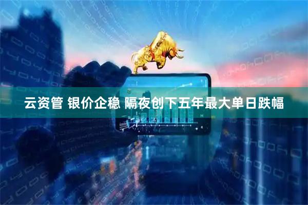 云资管 银价企稳 隔夜创下五年最大单日跌幅