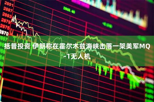 括普投资 伊朗称在霍尔木兹海峡击落一架美军MQ-1无人机